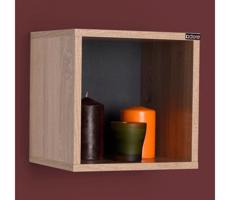 Adore Furniture Fali polc 33x33 cm barna