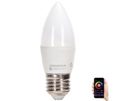 B.V. LED RGBW Izzó C37 E27/4,9W/230V 2700