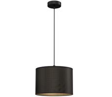 Csillár zsinóron LOFT SHADE 1xE27/60W/230V á. 25 cm fekete/arany