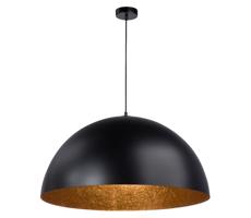 Csillár zsinóron SFERA 1xE27/60W/230V á. 50 cm fekete/réz