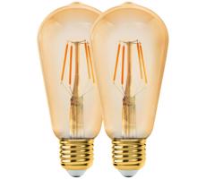 Eglo KÉSZLET 2x LED Izzó VINTAGE ST64 E27/6W/230V 2200K