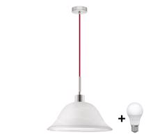 Eglo LED Csillár zsinóron 1xE27/60W/230V fehér