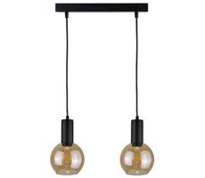 Keter Lighting Csillár zsinóron JANTAR BLACK 2xE27/60W/230V