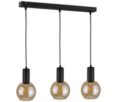 Keter Lighting Csillár zsinóron JANTAR BLACK 3xE27/60W/230V