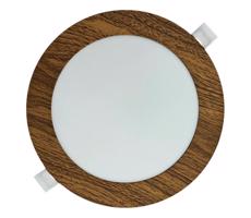 LED Beépíthető lámpa CIRCLE LED/12W/230V 4200K átm. 16,7 cm barna