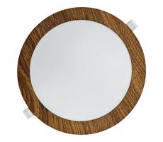 LED Beépíthető lámpa CIRCLE LED/18W/230V 4200K átm. 22 cm barna