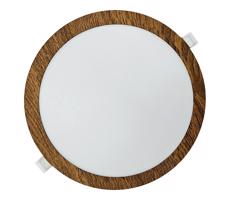 LED Beépíthető lámpa CIRCLE LED/24W/230V 4200K átm. 29,6 cm barna