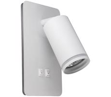 LED Fali spotlámpa PARIS 1xGU10/10W/230V + LED/6W/230V fehér