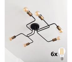 LED Felületre szerelhető csillár TUBE 6xE27/15W/230V