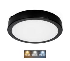 LED Fürdőszobai mennyezeti lámpa NAIROS LED/18W/230V 3000/4000/6500K IP65 fekete