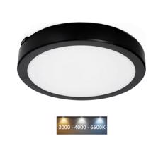 LED Fürdőszobai mennyezeti lámpa NAIROS LED/24W/230V 3000/4000/6500K IP65 fekete