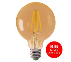 LED Izzó LEDSTAR AMBER G80 E27/8W/230V 2200K