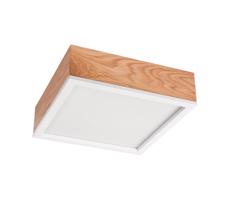 Mennyezeti lámpa OAK SQUARE 2xE27/15W/230V 31x31 cm tölgy/fehér