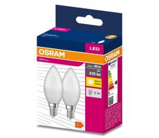 Osram KÉSZLET 2x LED Izzó B35 E14/4,9W/230V 3000K