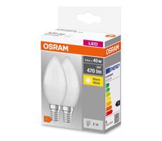 Osram KÉSZLET 2x LED Izzó B38 E14/4,9W/230V 3000K