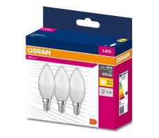 Osram KÉSZLET 3x LED Izzó B38 E14/4,9W/230V 3000K