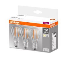 Osram KÉSZLET 3x LED Izzó VINTAGE E27/7W/230V 2700K