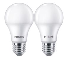 Philips KÉSZLET 2x LED Izzó Philips A60 E27/10W/230V 4000K