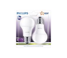 Philips KÉSZLET 2x LED Izzó Philips A60 E27/11W/230V 2700K